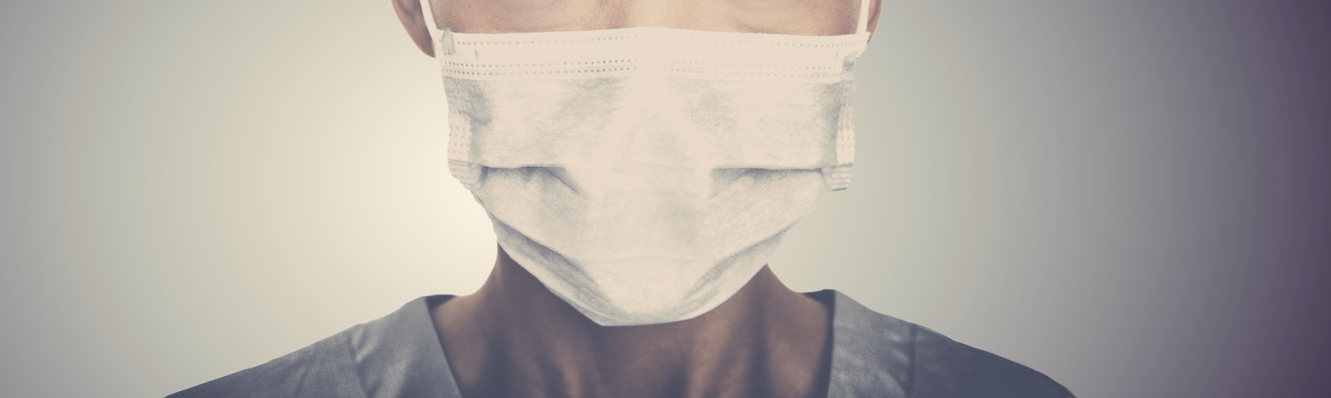 A man is wearing a mask on his face.