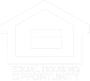 Equal Housing Opportunity logo: house outline with an equal sign inside.