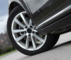 Car Wheel — Automotive Repairs in Chula Vista, CA A car wheel in Chula Vista, CA, after an alignment service