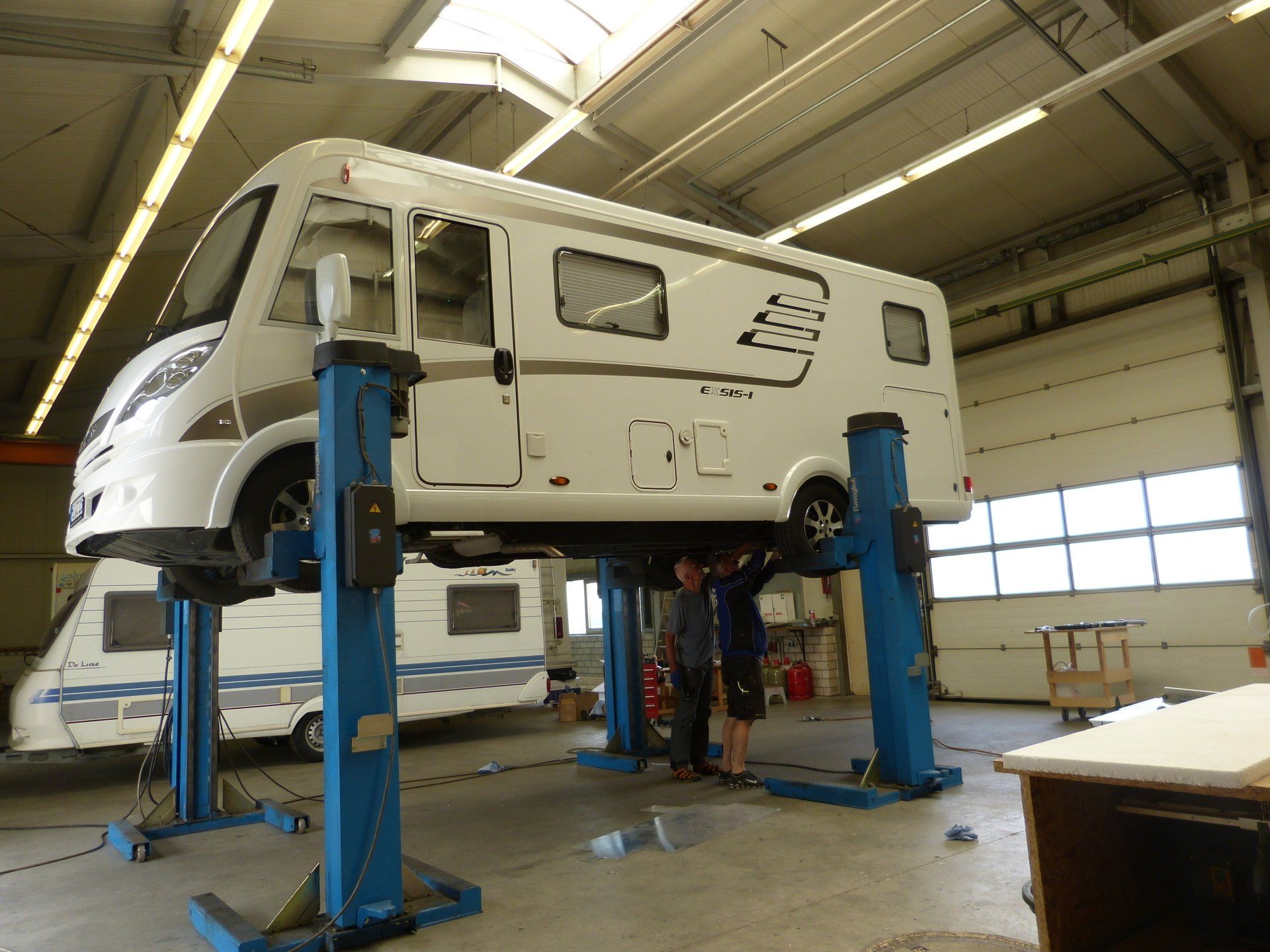 Reparatur von Wohnwagen