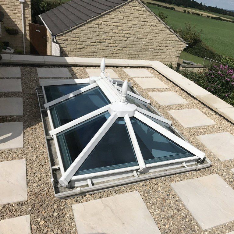 Decorative flat roof with sky light Wakefield
