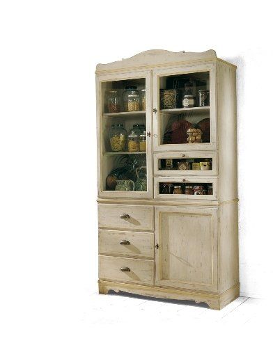 credenza in legno bianco