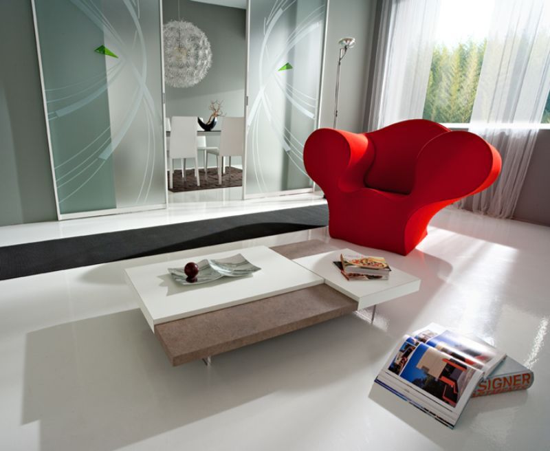 Poltrona dalle forme personalizzate