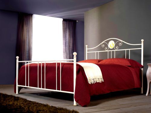Letto matrimoniale in ferro forgiato a mano