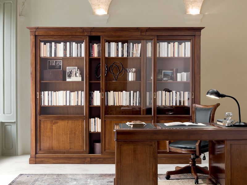 libreria con ante scorrevoli