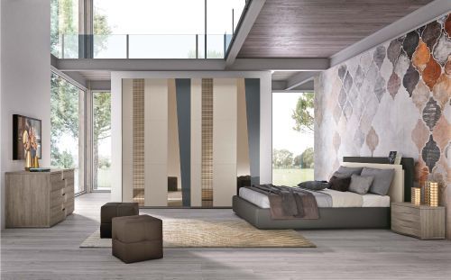 Camera da letto con arredo personalizzato