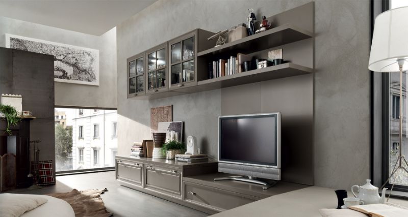 Salotto con mobili artigianali