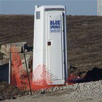 Construction Service — Blue Springs Construction Portable Restroom in Normal, IL Construction Service — Blue Springs Construction Portable Restroom in Normal, IL