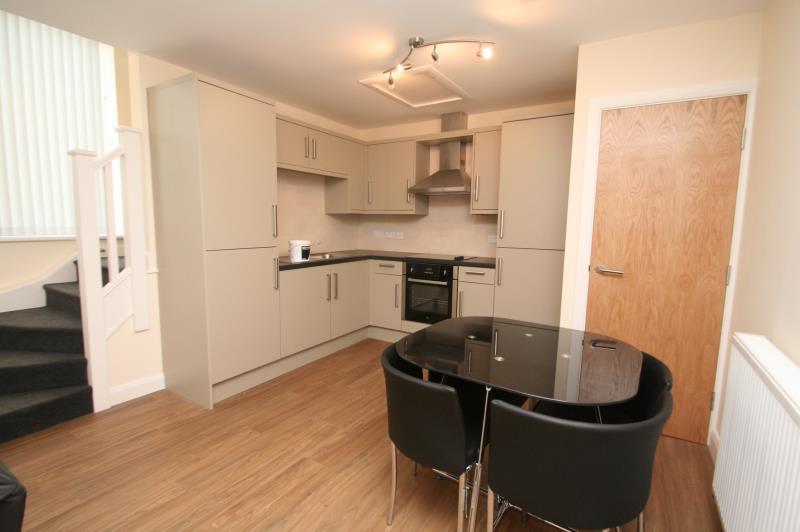 Bloomsbury Court Nottingham apartment kitchen view