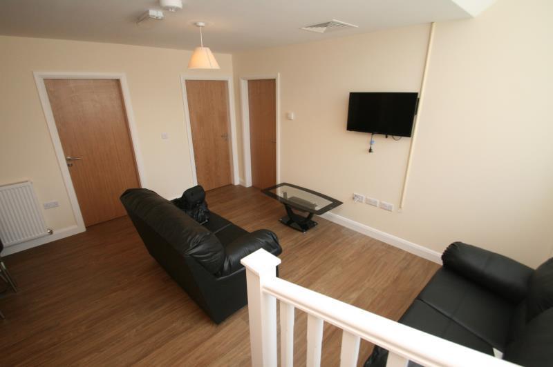 Bloomsbury Court Nottingham living room view from the stairs