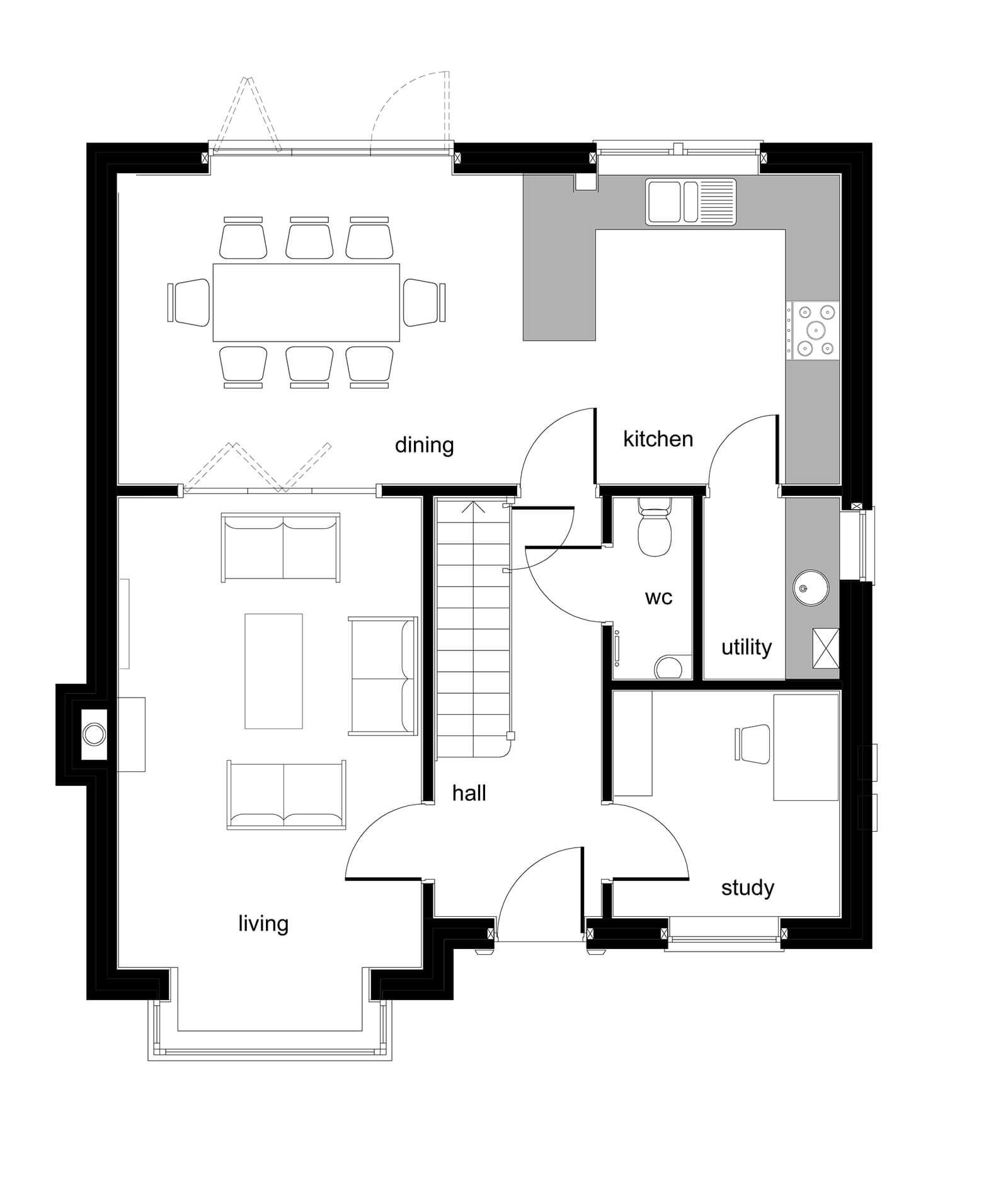 Grange Farm - Plot 12-13 - Ground Floor