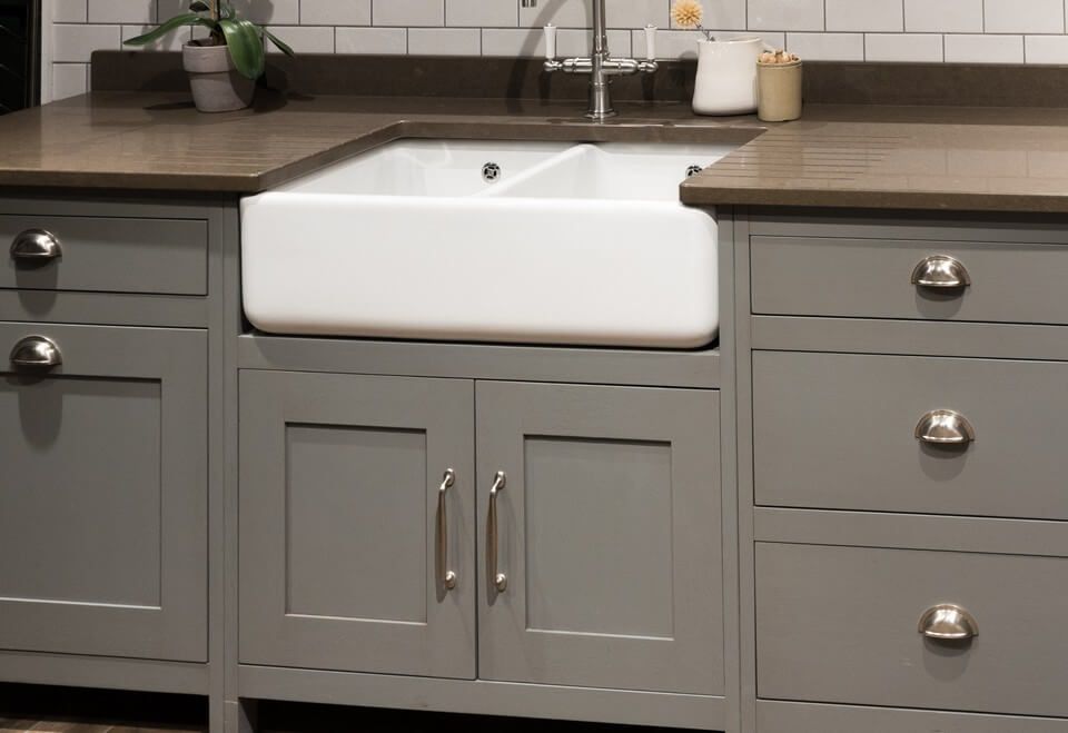 side view of chine sink in the kitchen