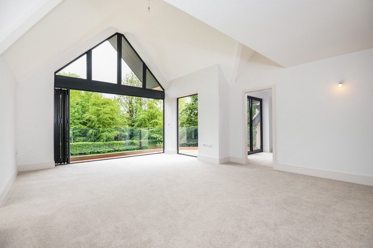 wide open bedroom