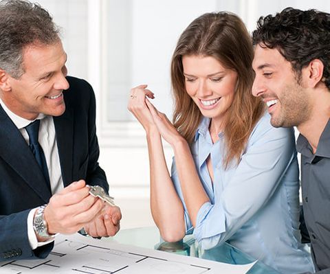 couple viewing their house plans