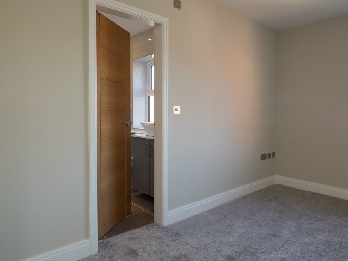 opened bedroom door