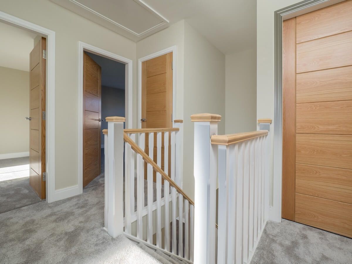 white stairs