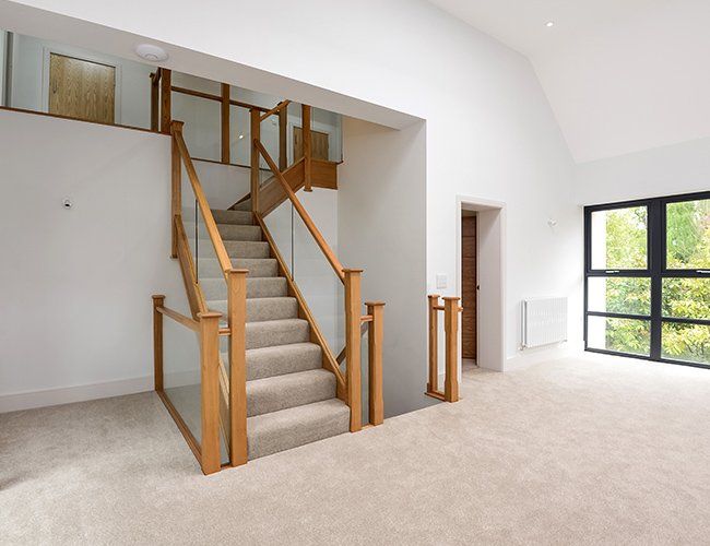 wooden stairs
