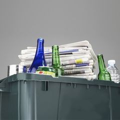 Newspaper pile