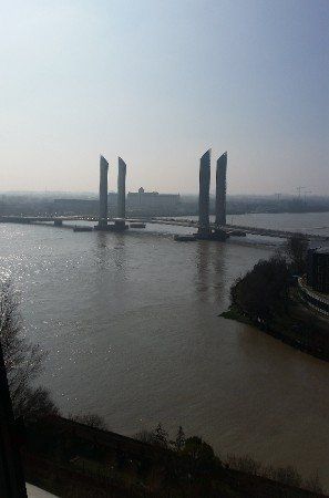 view from cité du vin