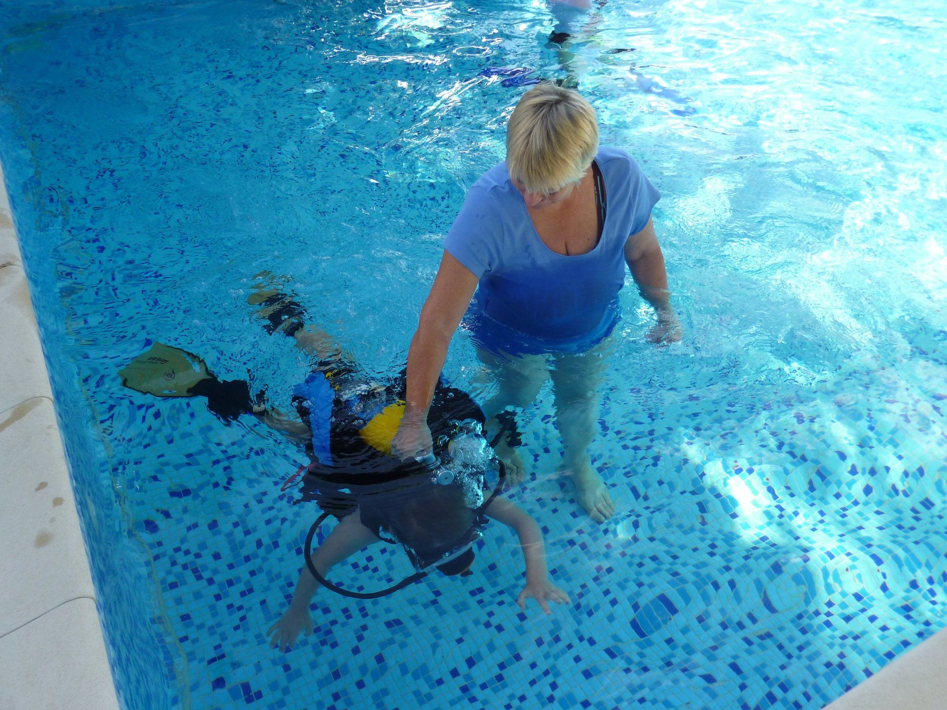 scuba diving kids la grange du moulin child friendly gites