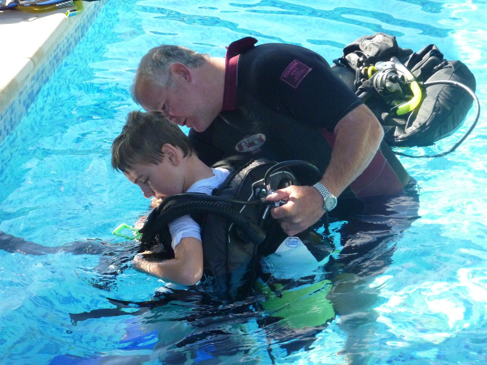 scuba diving kids la grange du moulin child frendly gites