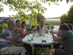 wine tasting at La Grange du Moulin