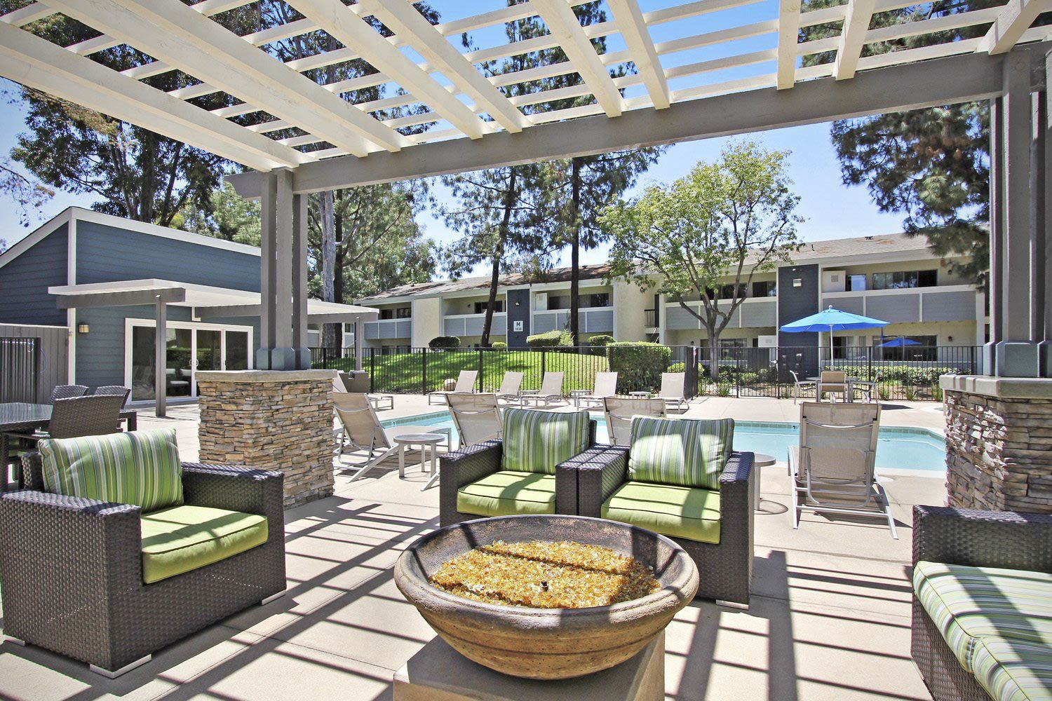 clubhouse and pool