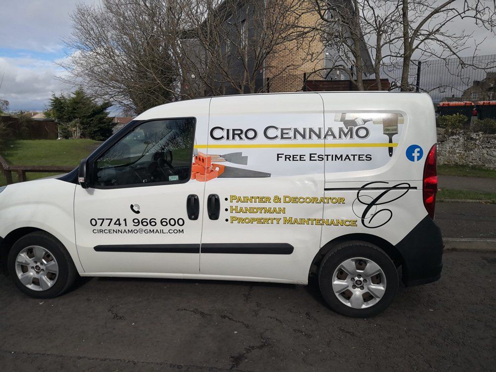 White van with Ciro logo