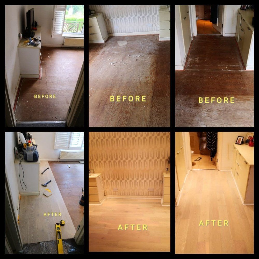 before and after flooring
