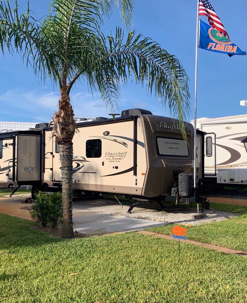 Black And White RV Trailers — Delray Beach, FL — Del-Raton RV Park & Trailer Sales
