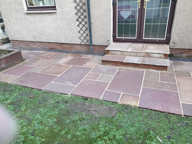 pavement with grass