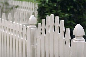 white picket fence