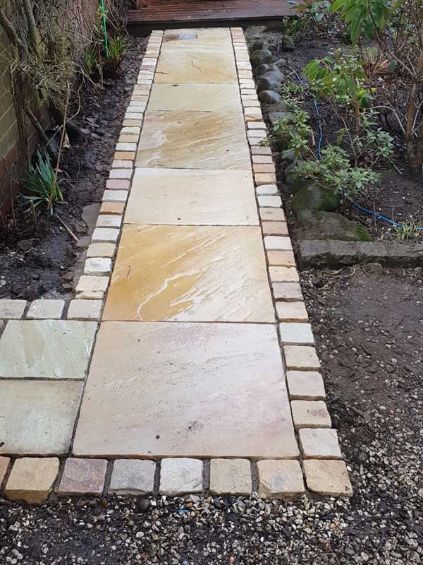 sandstone slab path