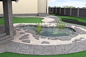 Concrete patio