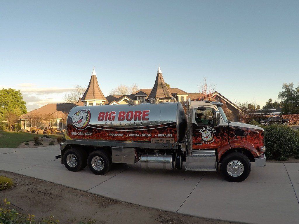 Big Bore Drilling's state-of-the-art septic pump truck
