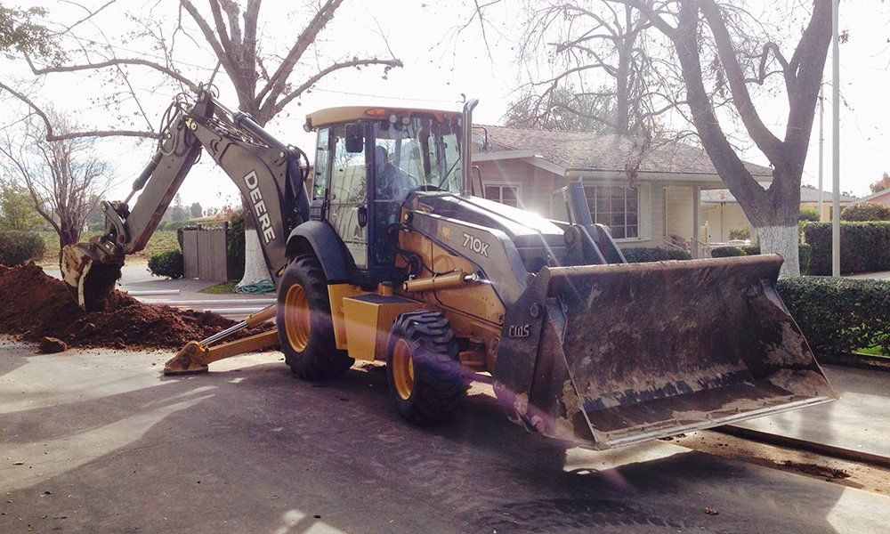 Bulldozer Machine — Fresno, CA — Big Bore Drilling Certified Septic & Hydroflushing Bulldozer Machine — Fresno, CA — Big Bore Drilling Certified Septic & Hydroflushing