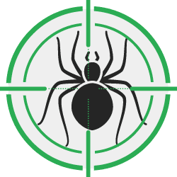 icon of spider with target over it