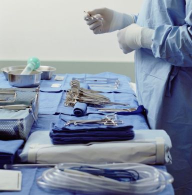 Doctor wiuth medical equipment