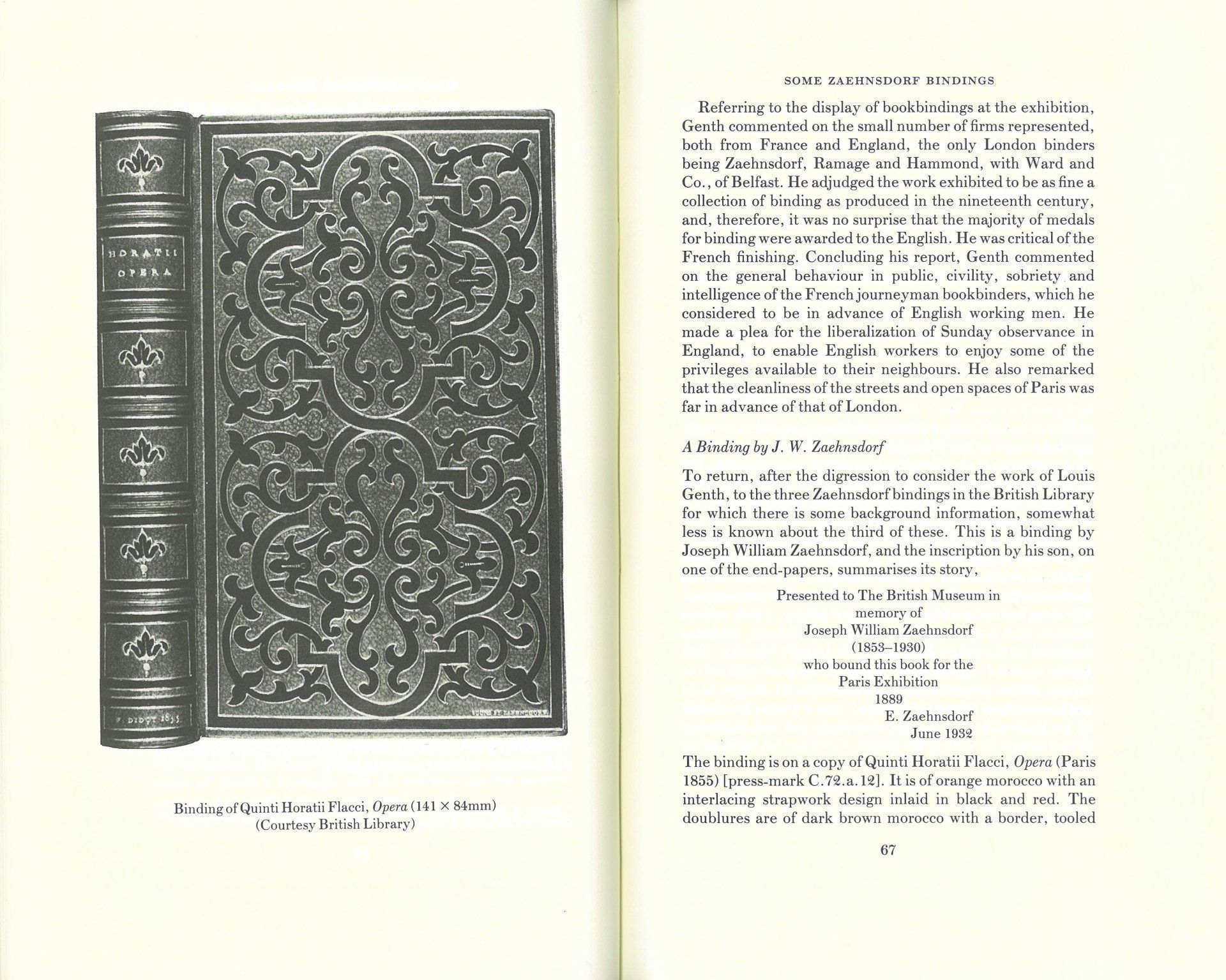 A book is open to a page with a picture of a book on it.