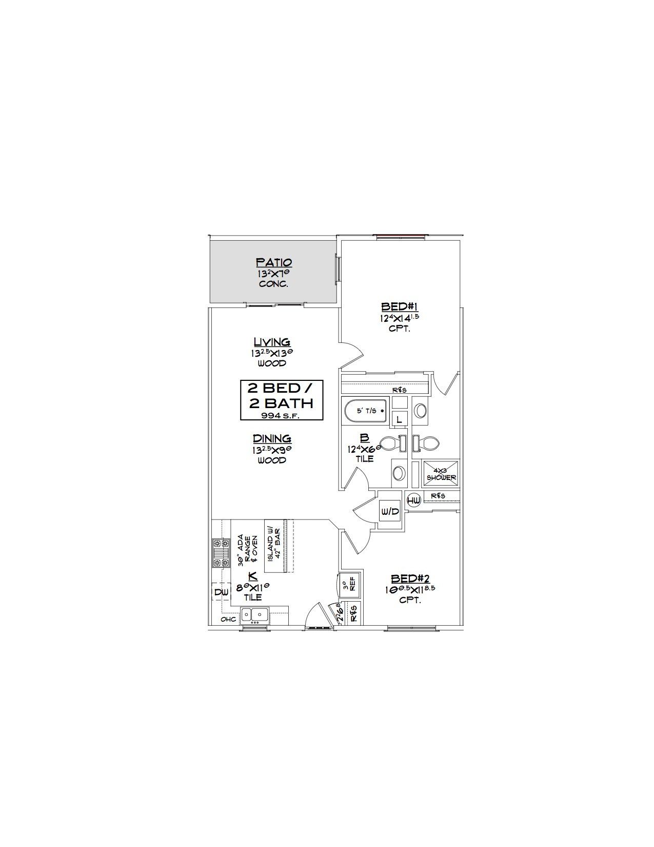 2bed 2bath
