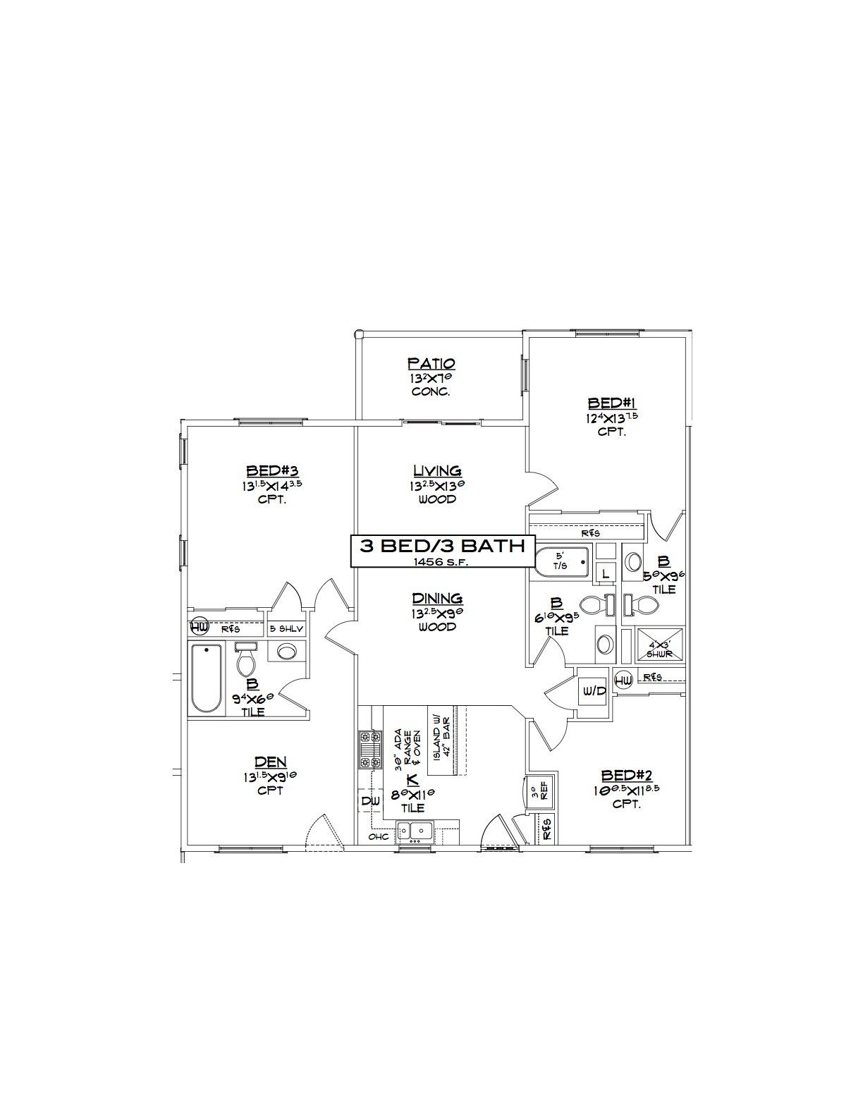 3bed 3bath
