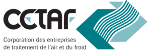 A logo for corporation des entreprises de traitement de l' air et du froid