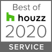 A logo for the best of houzz service in 2020.
