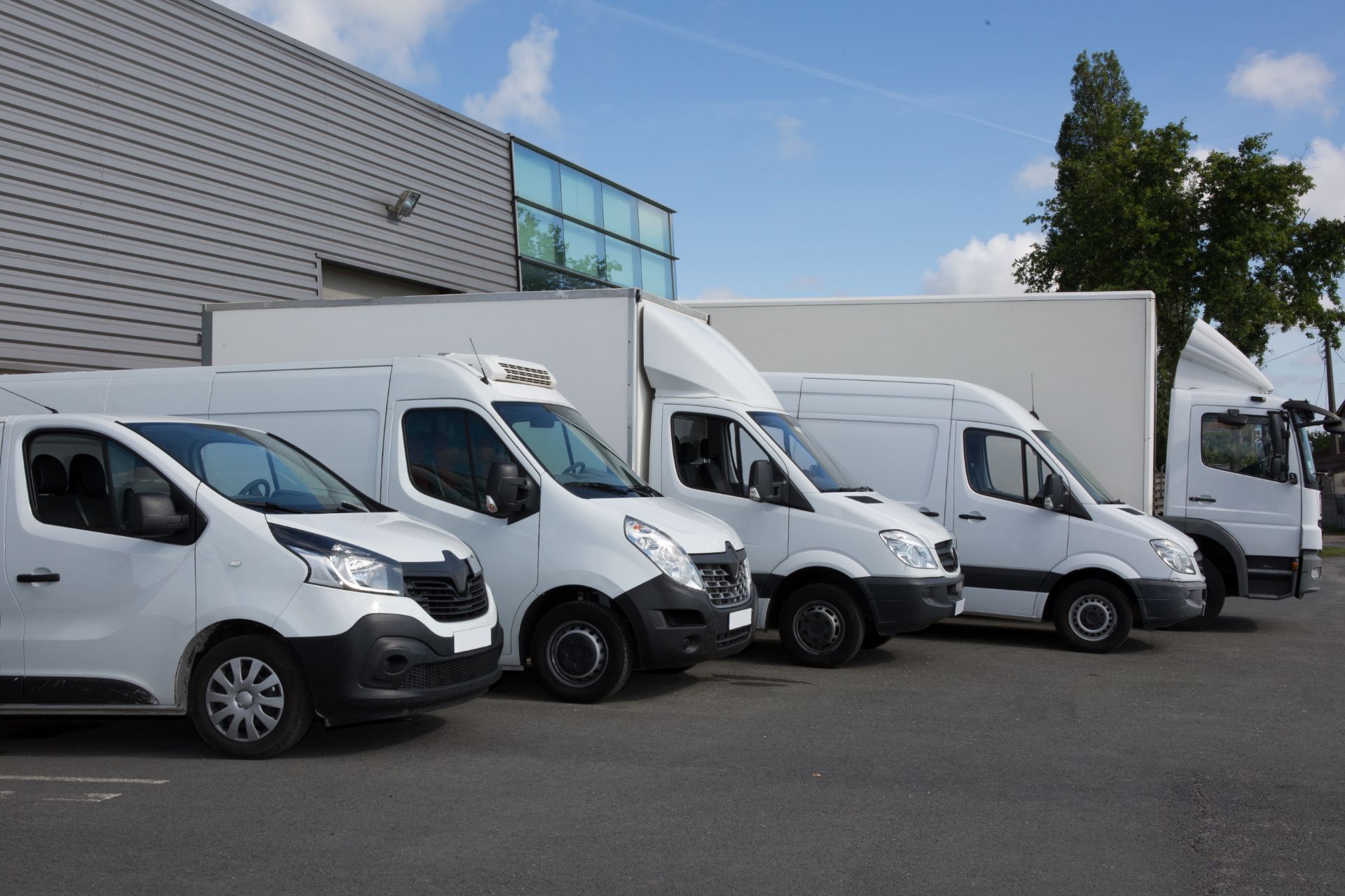 Fleet of vans