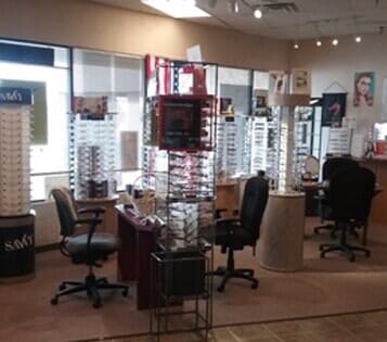 Eyeglass racks — Vision Exams In Colorado, CO Eyeglass racks — Vision Exams In Colorado, CO