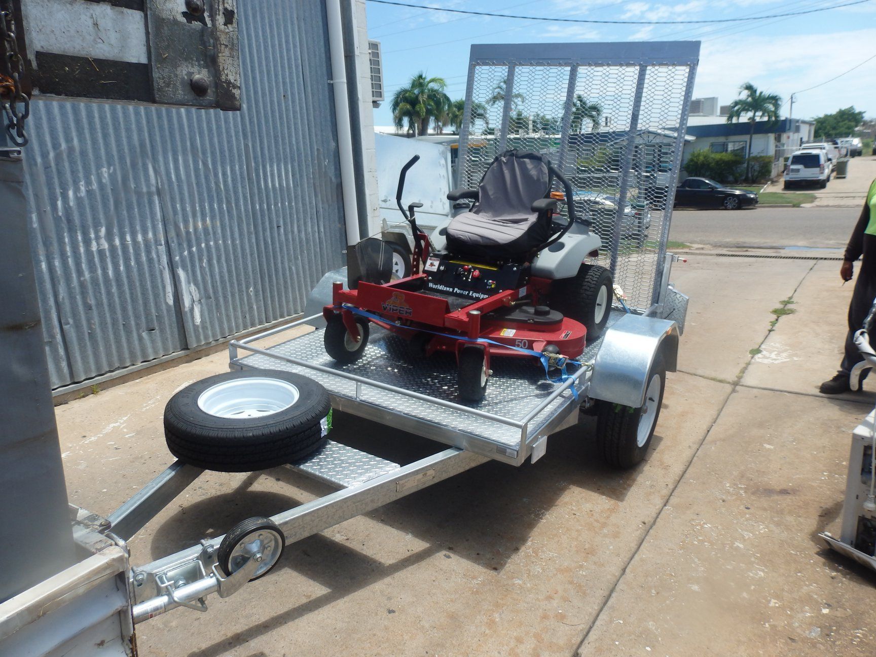 Mower Trailers — Budget Trailers in Garbutt, QLD