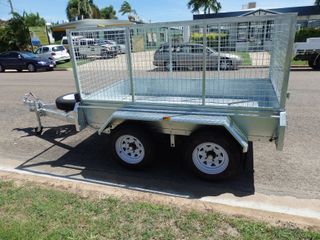 Trailer with Cage — Budget Trailers in Garbutt, QLD Trailer with Cage — Budget Trailers in Garbutt, QLD