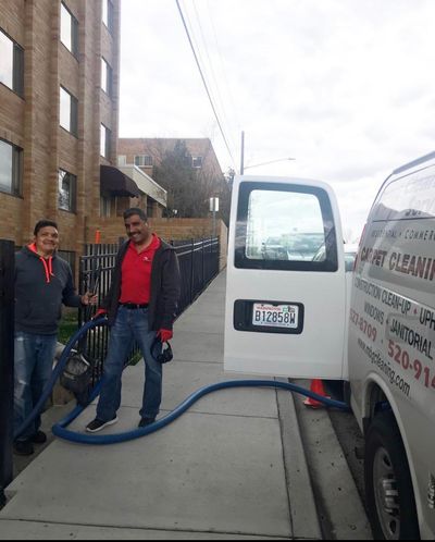 Janitor With Broom Cleaning Office Corridor — College Place, WA — MBG Cleaning Services Janitor With Broom Cleaning Office Corridor — College Place, WA — MBG Cleaning Services