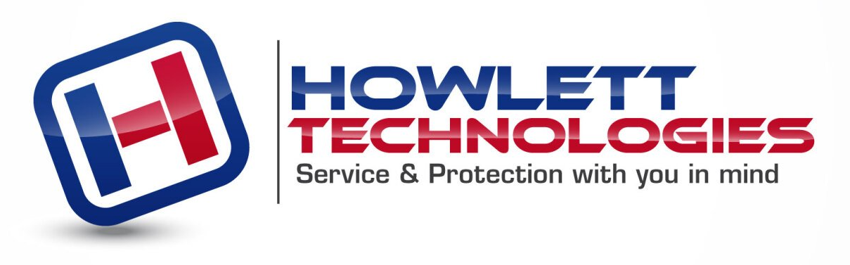 Logo of Howlett Technologies: blue square with red and blue 