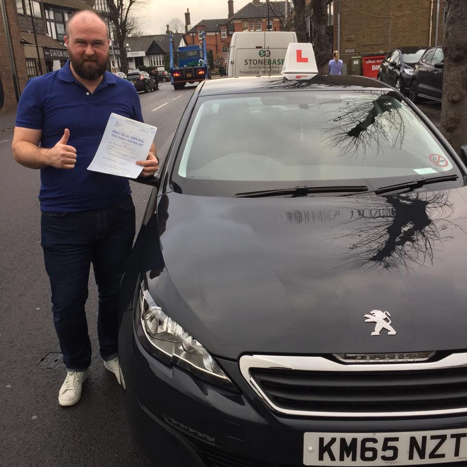 a man with a driving licence